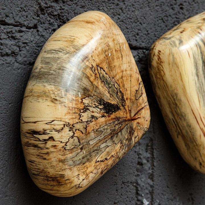 American Home Furniture Uttermost Pebbles Blonde Wood Wall Décor Set of 9