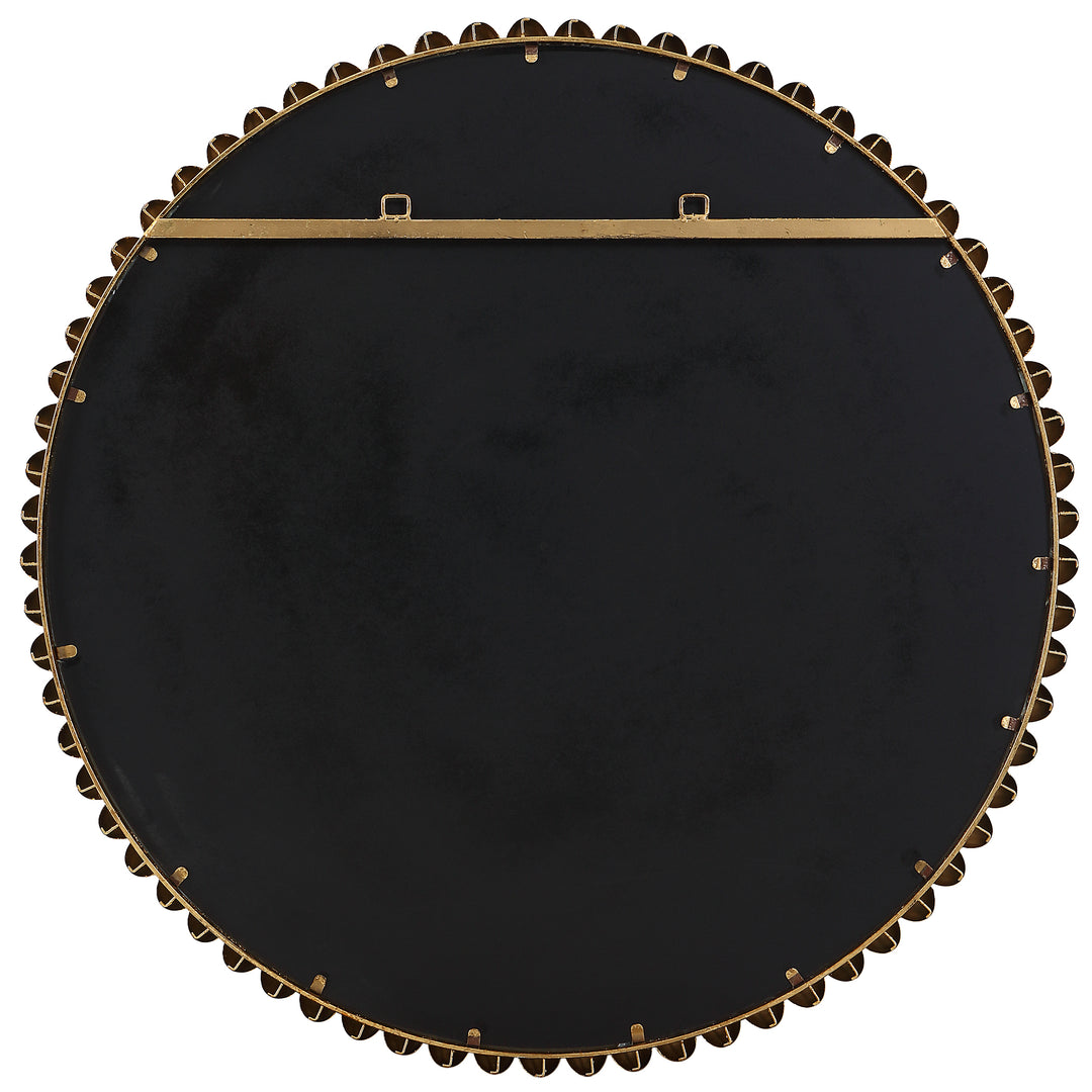 American Home Furniture Uttermost Byzantine Round Gold Mirror