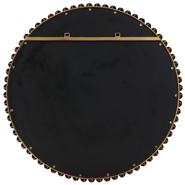 American Home Furniture Uttermost Byzantine Round Gold Mirror