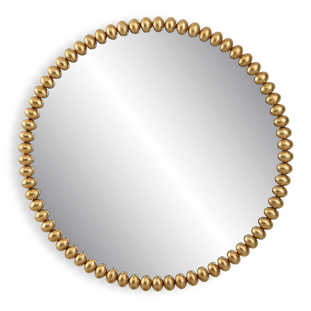 Byzantine Round Gold Mirror - AmericanHomeFurniture