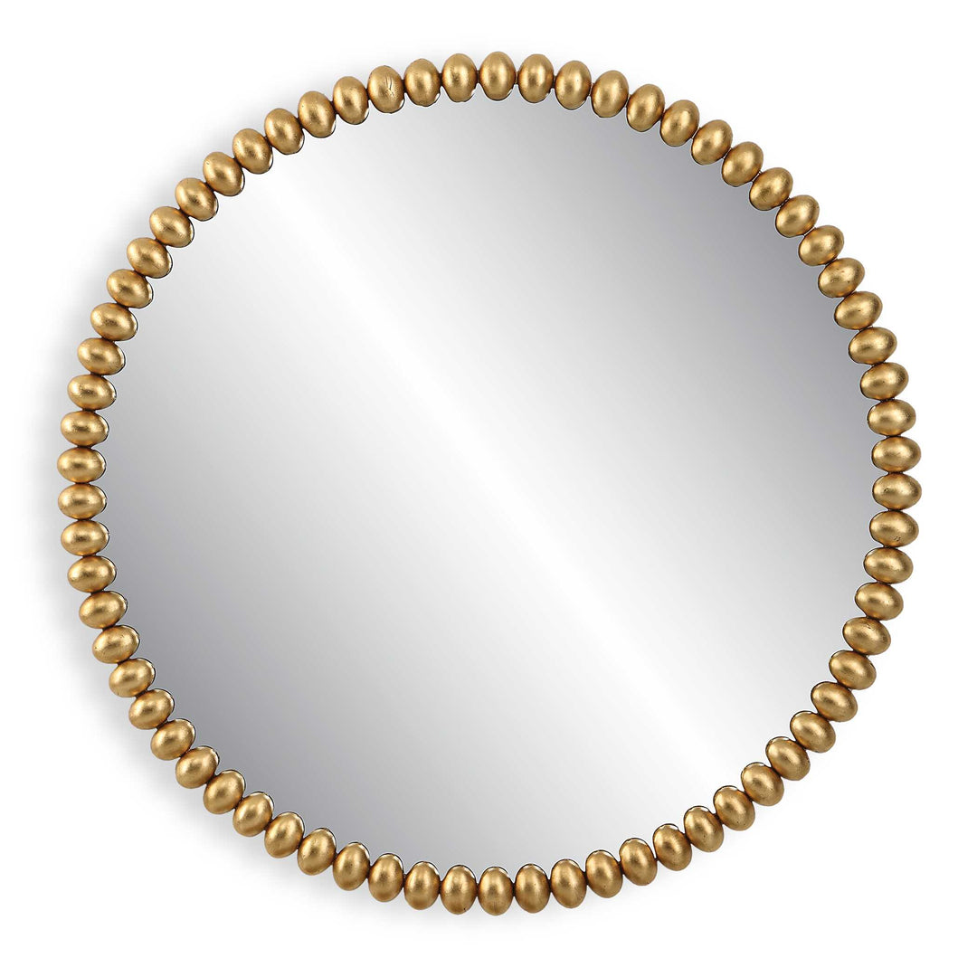 American Home Furniture Uttermost Byzantine Round Gold Mirror