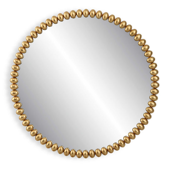 American Home Furniture Uttermost Byzantine Round Gold Mirror