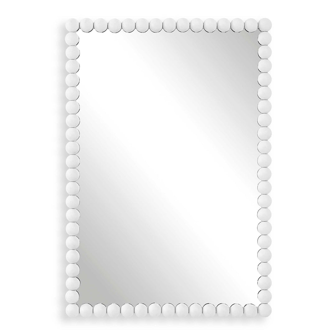Serna White Vanity Mirror - AmericanHomeFurniture