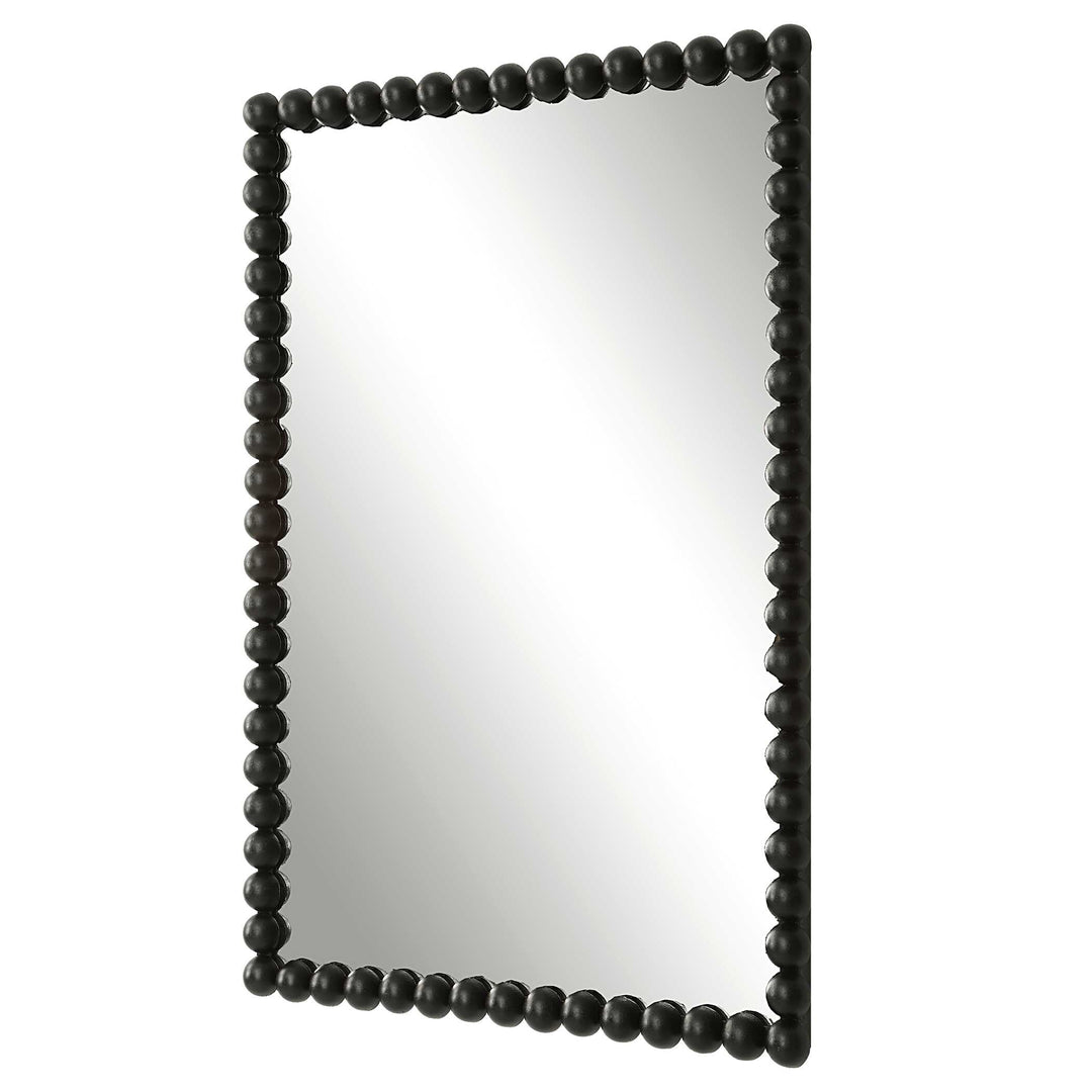 American Home Furniture Uttermost Serna Black Vanity Mirror