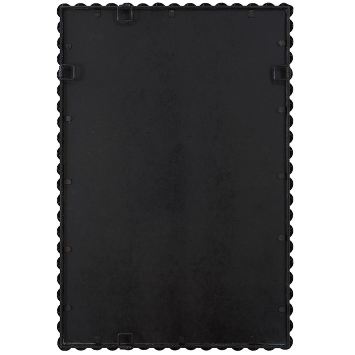 American Home Furniture Uttermost Serna Black Vanity Mirror