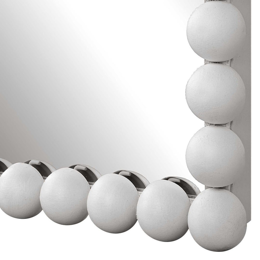 American Home Furniture Uttermost Serna White Tall Mirror