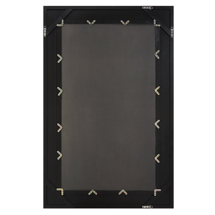 American Home Furniture Uttermost Everest Satin Black Mirror