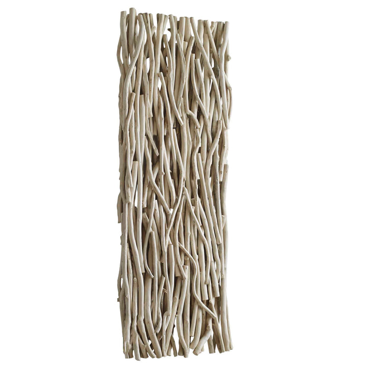 American Home Furniture Uttermost Gathered Teak Bleached Wood Wall Decor
