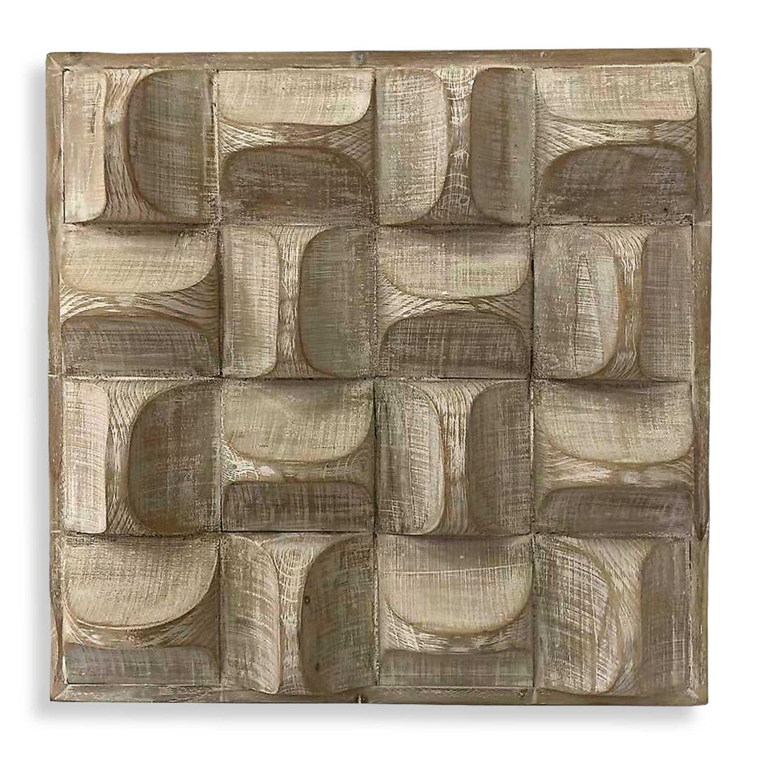 Pickford Wood Wall Decor Natural - AmericanHomeFurniture