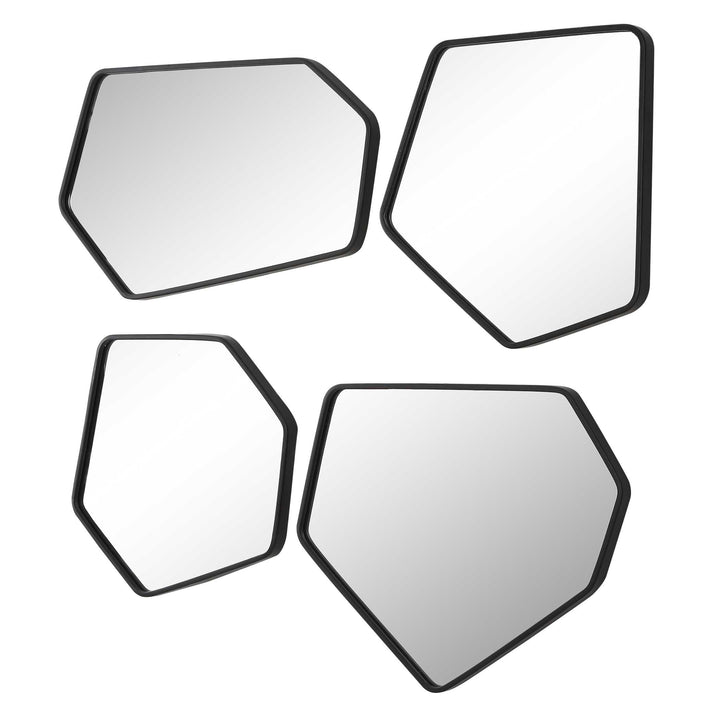 American Home Furniture Uttermost Linneah Black Mirrors Set of 4