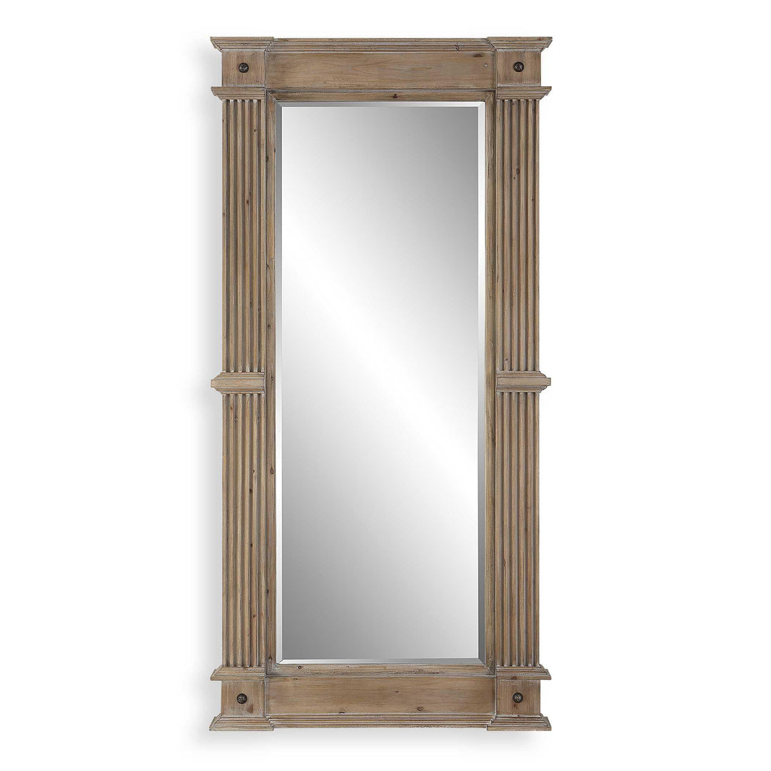 McAllister Natural Wood Oversized Mirror - AmericanHomeFurniture
