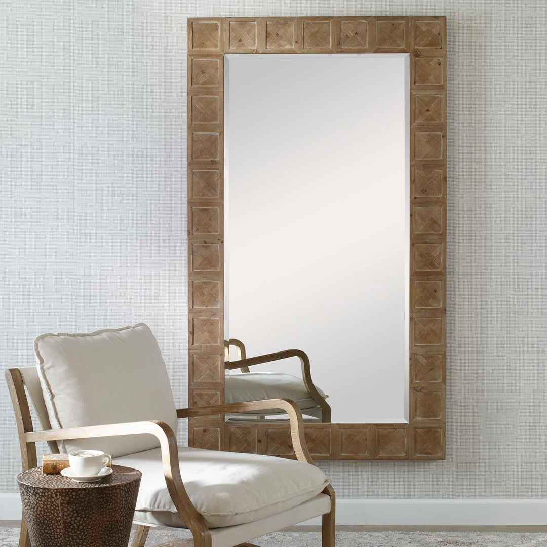 American Home Furniture Uttermost Ranahan Rustic Farmhouse Mirror