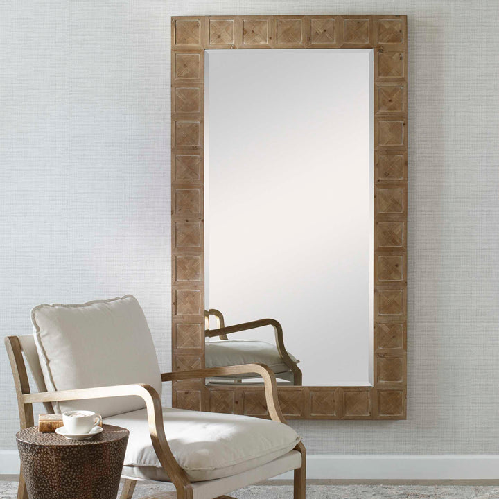 American Home Furniture Uttermost Ranahan Rustic Farmhouse Mirror