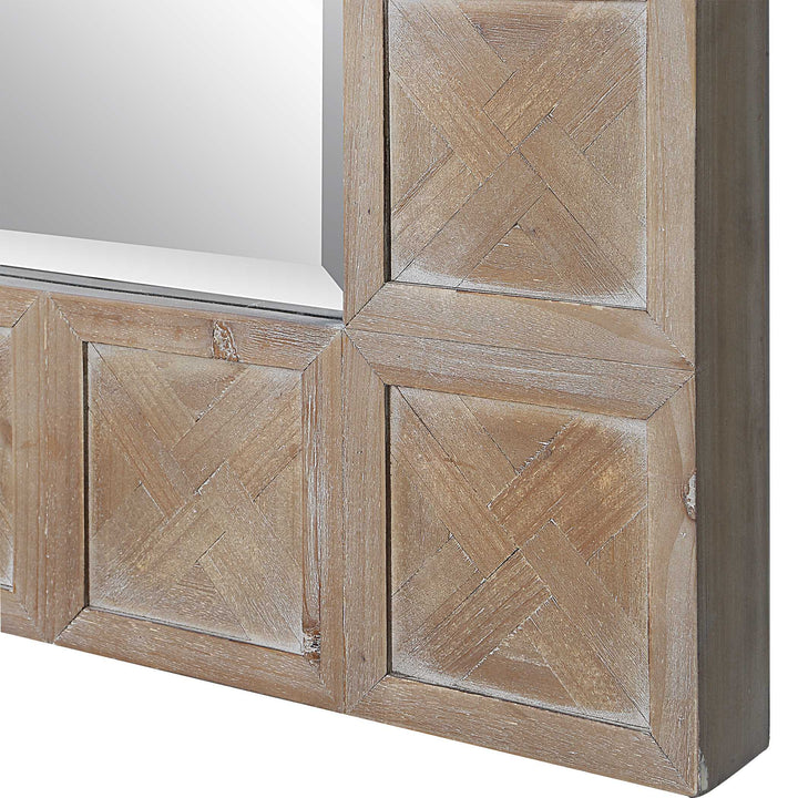 American Home Furniture Uttermost Ranahan Rustic Farmhouse Mirror
