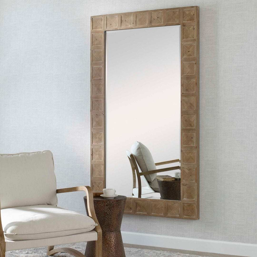 American Home Furniture Uttermost Ranahan Rustic Farmhouse Mirror