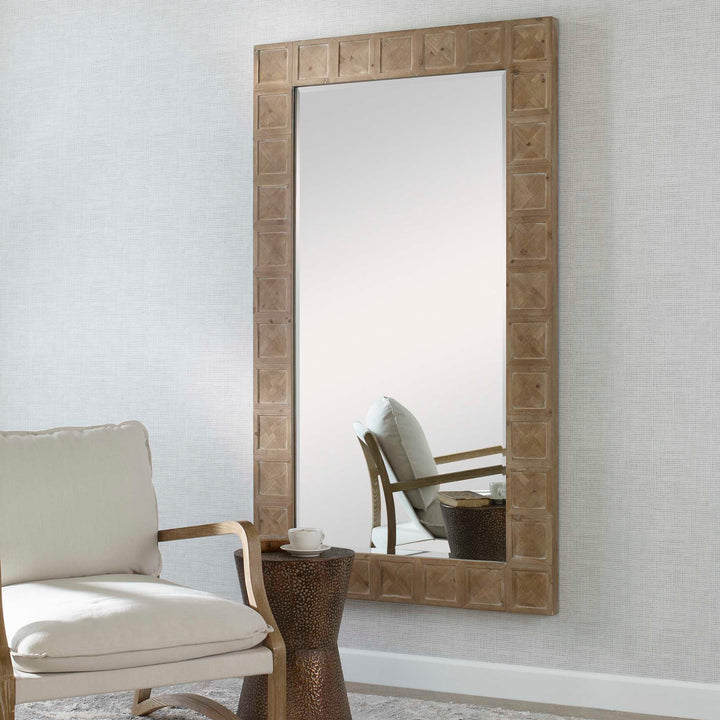American Home Furniture Uttermost Ranahan Rustic Farmhouse Mirror