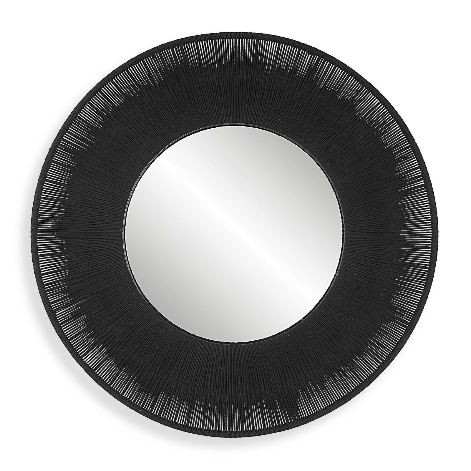 Sailor's Knot Black Round Mirror - AmericanHomeFurniture
