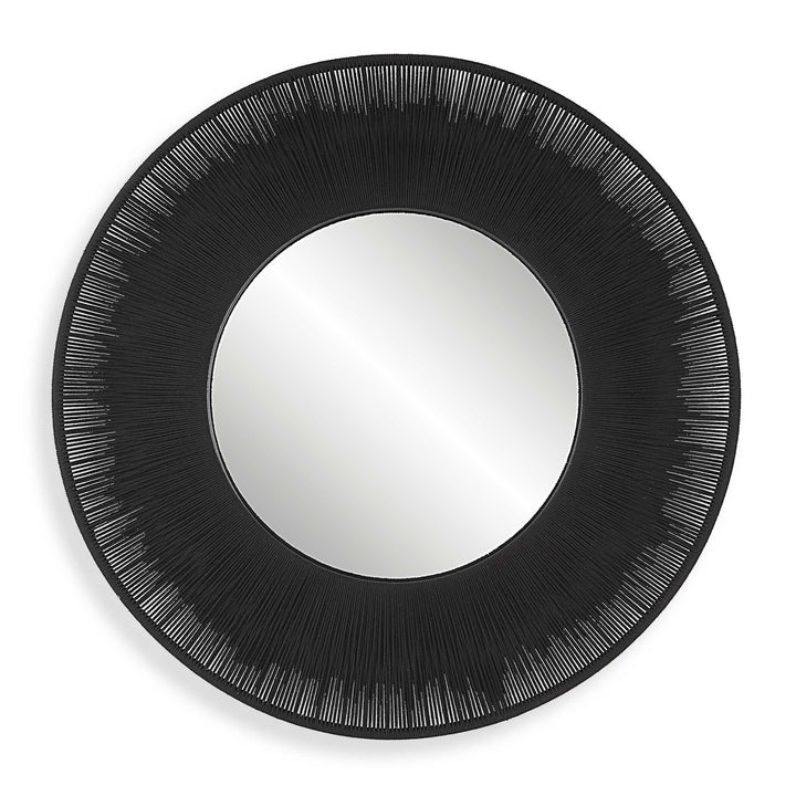 American Home Furniture Uttermost Sailor's Knot Black Round Mirror