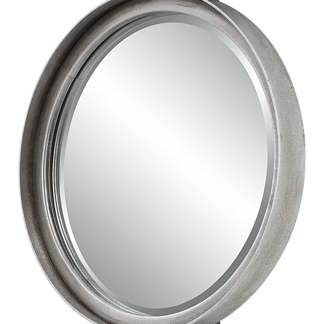 American Home Furniture Uttermost Button Silver Mirror