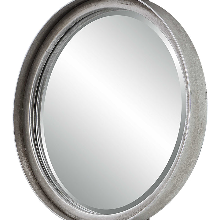American Home Furniture Uttermost Button Silver Mirror