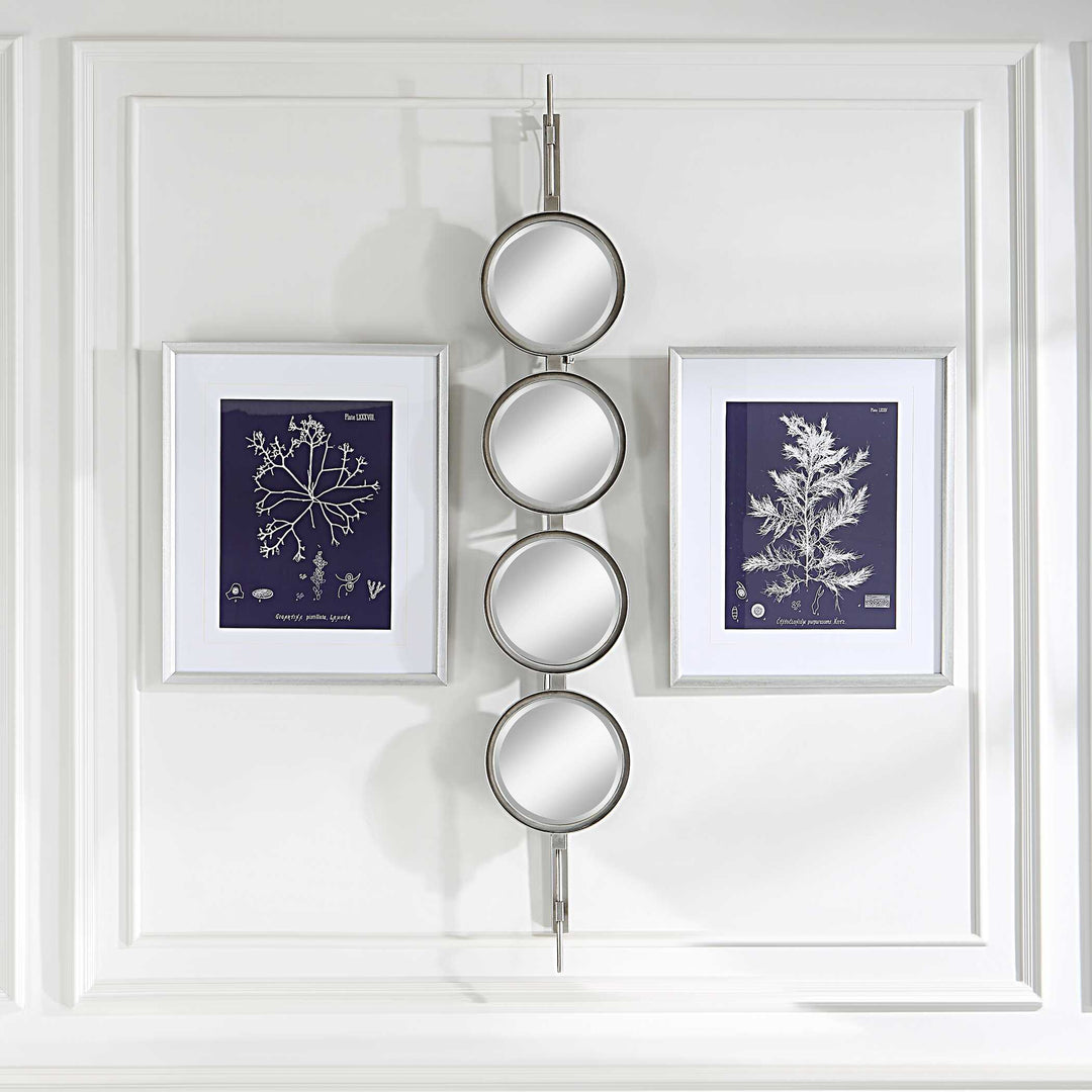American Home Furniture Uttermost Button Silver Mirror