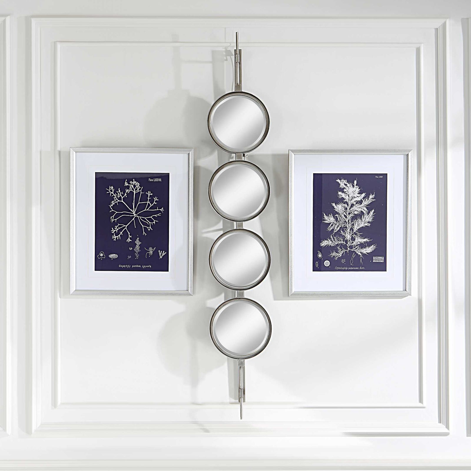 American Home Furniture Uttermost Button Silver Mirror