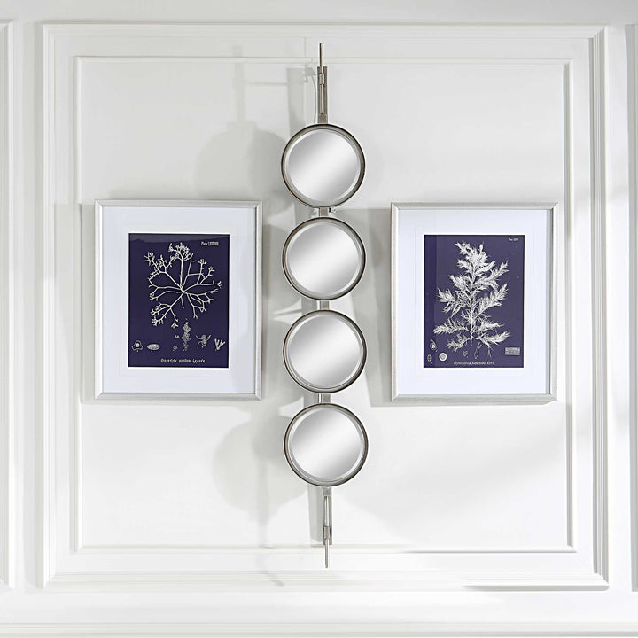 American Home Furniture Uttermost Button Silver Mirror