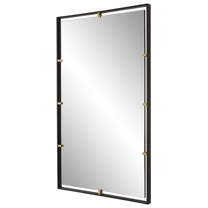 American Home Furniture Uttermost Egon Rectangular Bronze Mirror