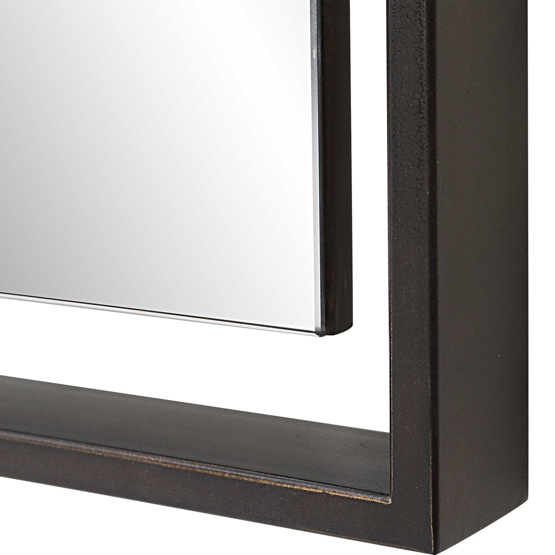 American Home Furniture Uttermost Egon Rectangular Bronze Mirror