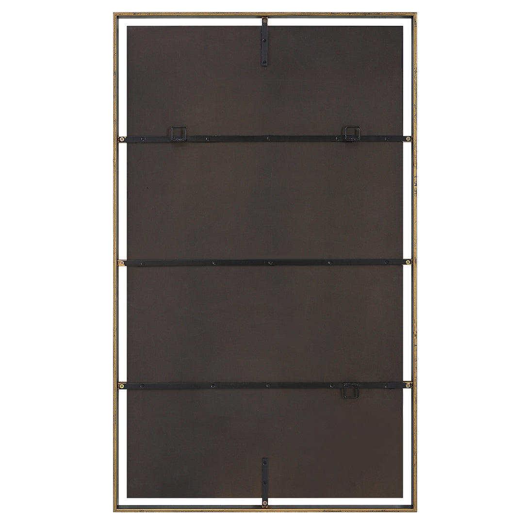American Home Furniture Uttermost Egon Rectangular Bronze Mirror