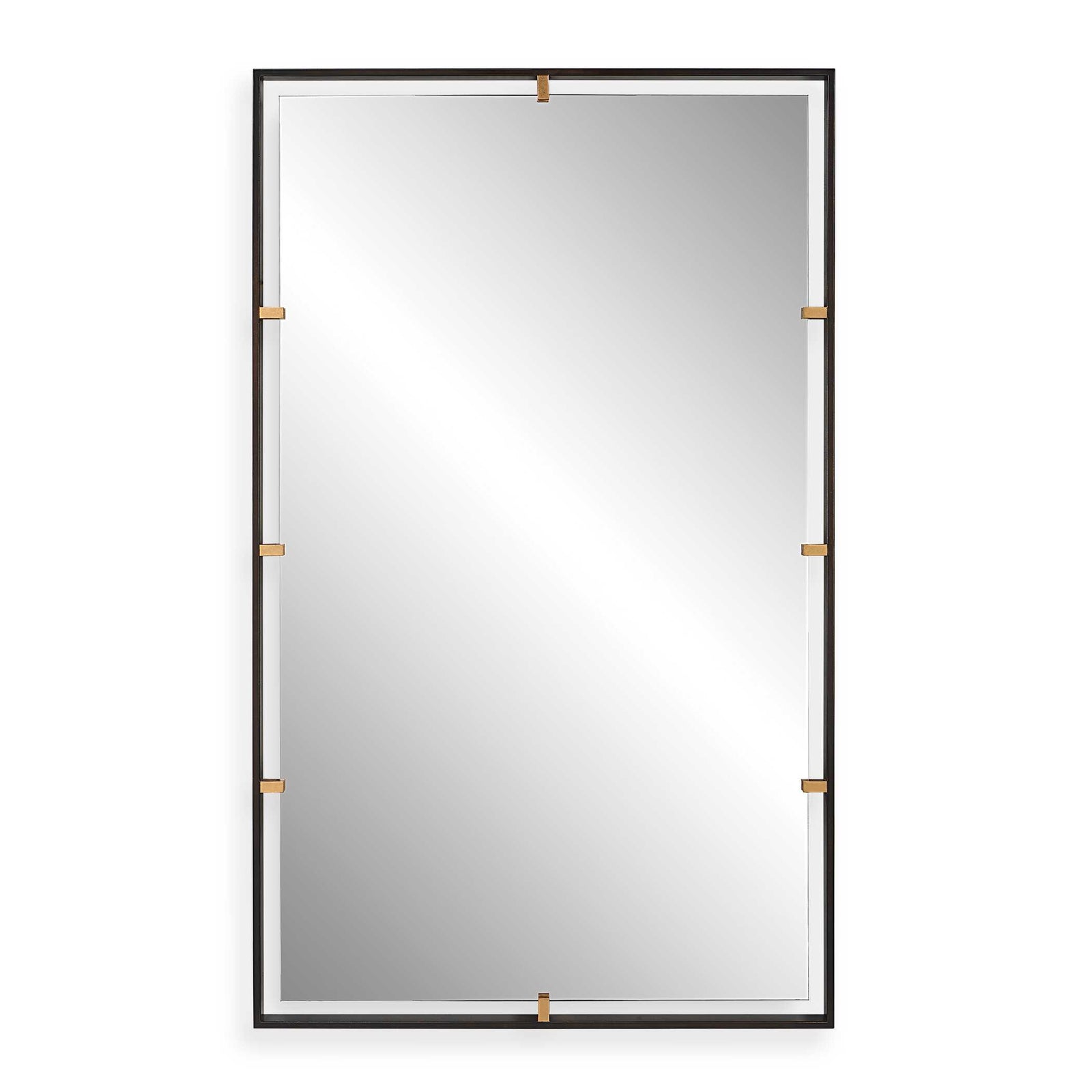 American Home Furniture Uttermost Egon Rectangular Bronze Mirror