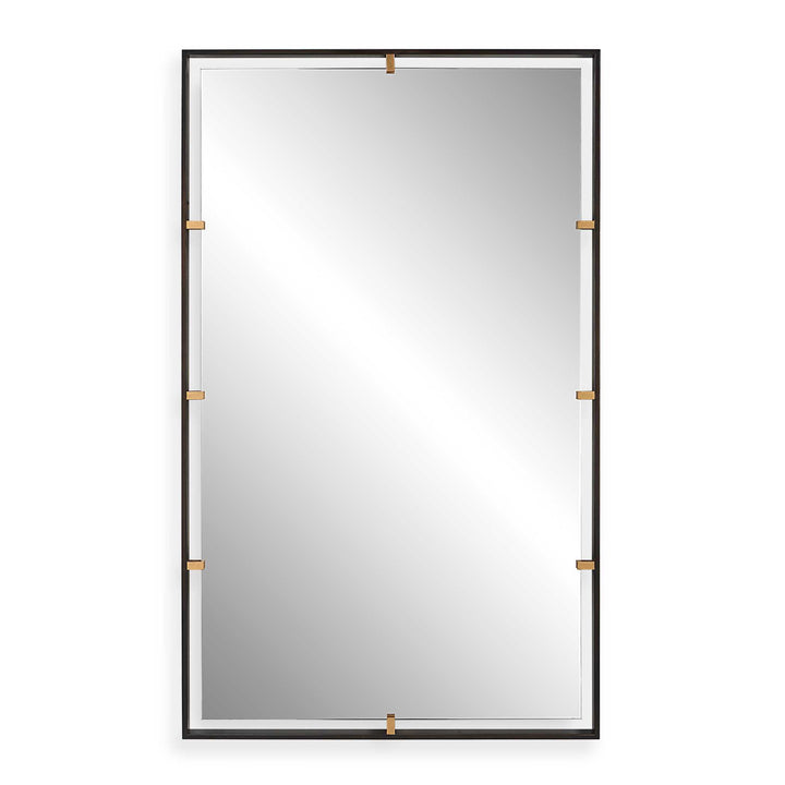 American Home Furniture Uttermost Egon Rectangular Bronze Mirror