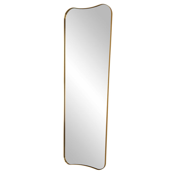American Home Furniture Uttermost Belvoir Large Antique Brass Mirror