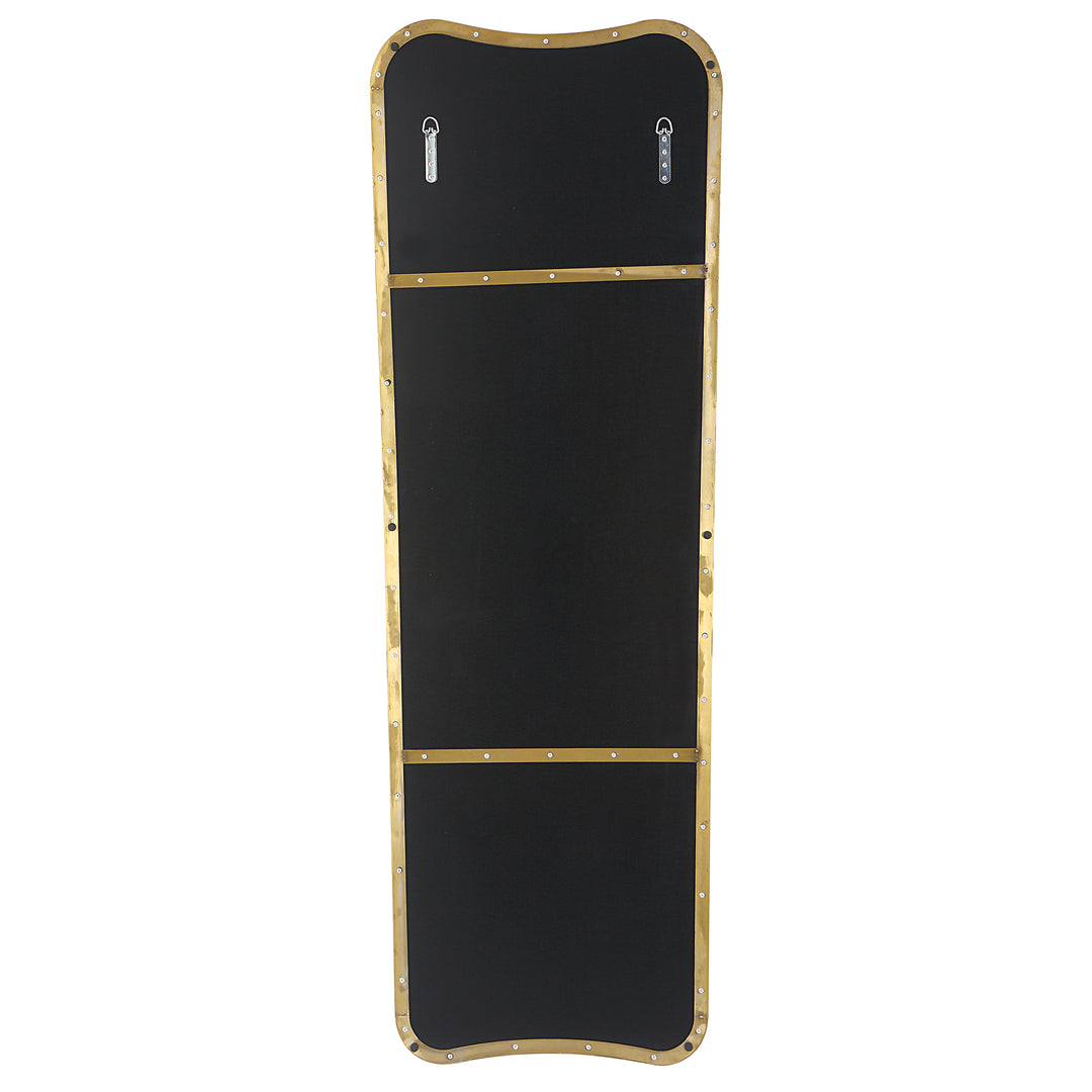 American Home Furniture Uttermost Belvoir Large Antique Brass Mirror