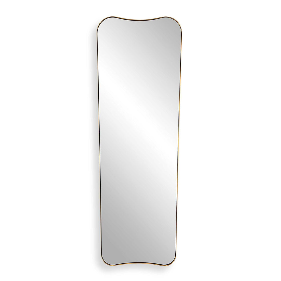 Belvoir Large Antique Brass Mirror - AmericanHomeFurniture