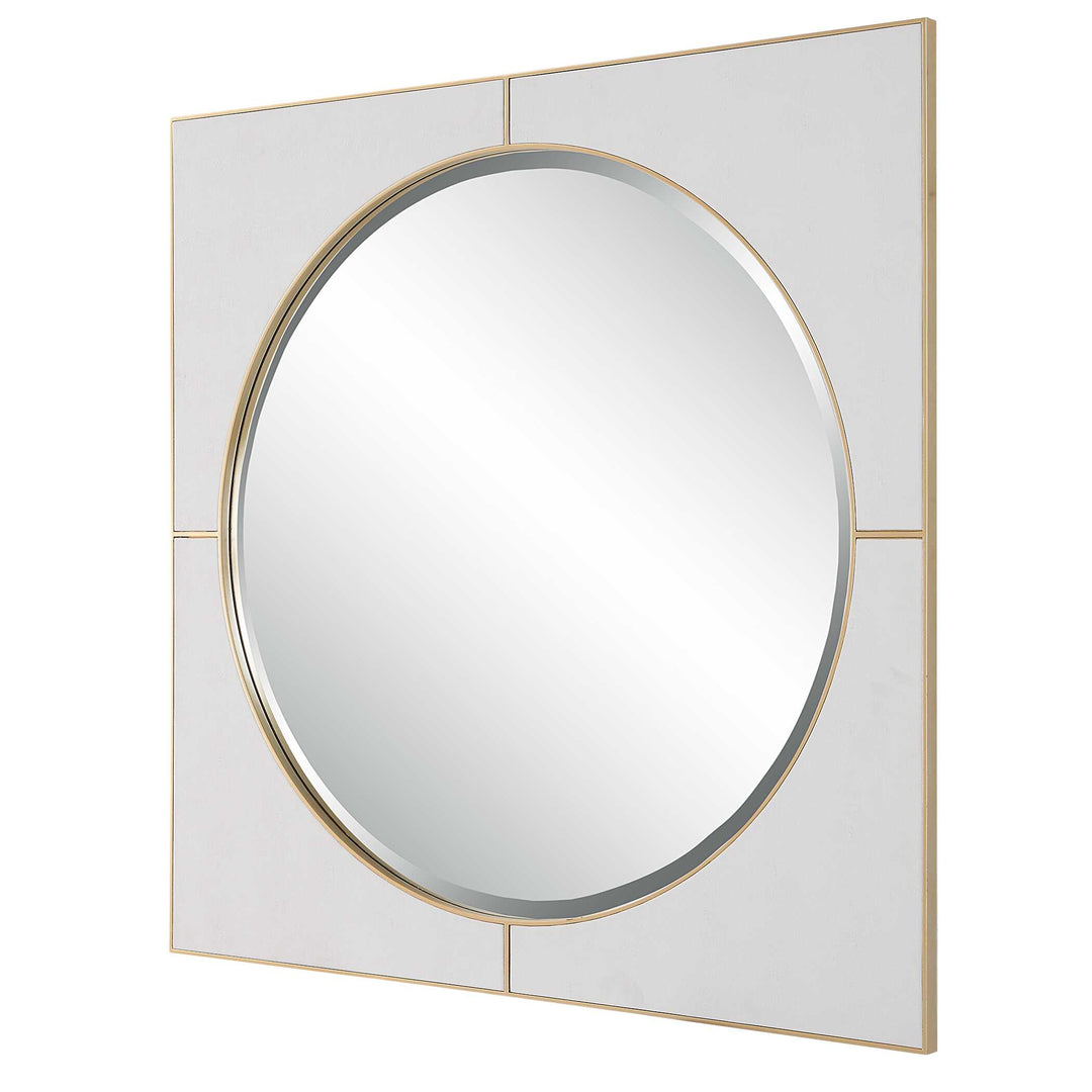 American Home Furniture Uttermost Cyprus White Square Mirror