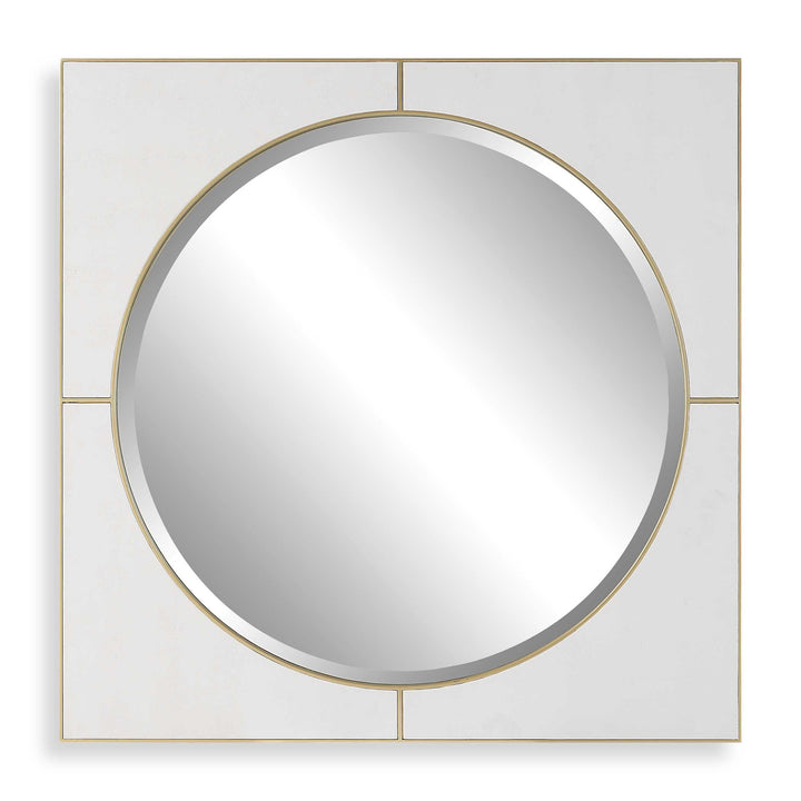 American Home Furniture Uttermost Cyprus White Square Mirror