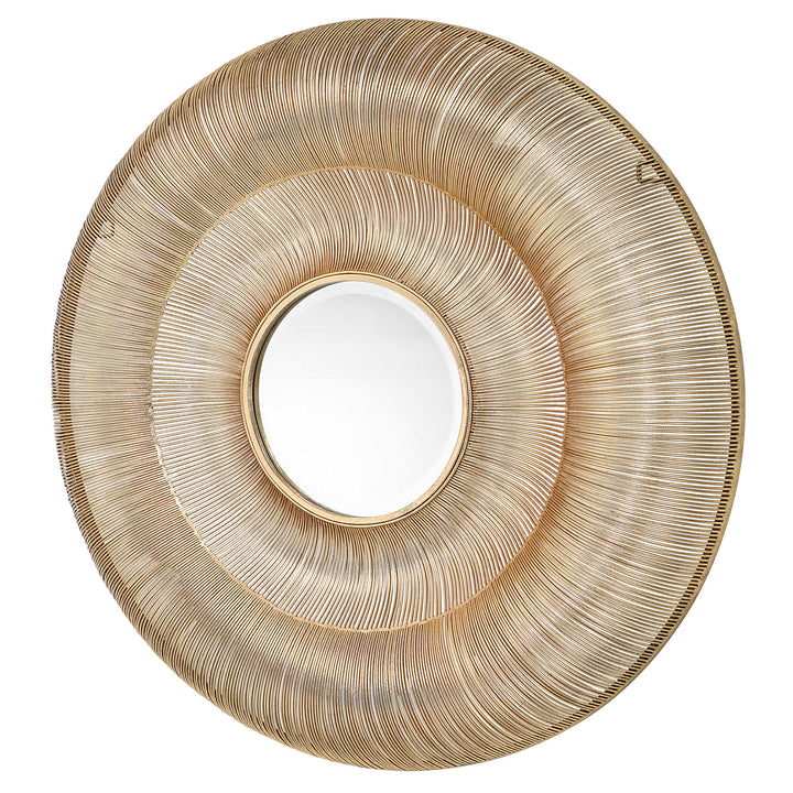 American Home Furniture Uttermost Bauble Round Gold Mirror