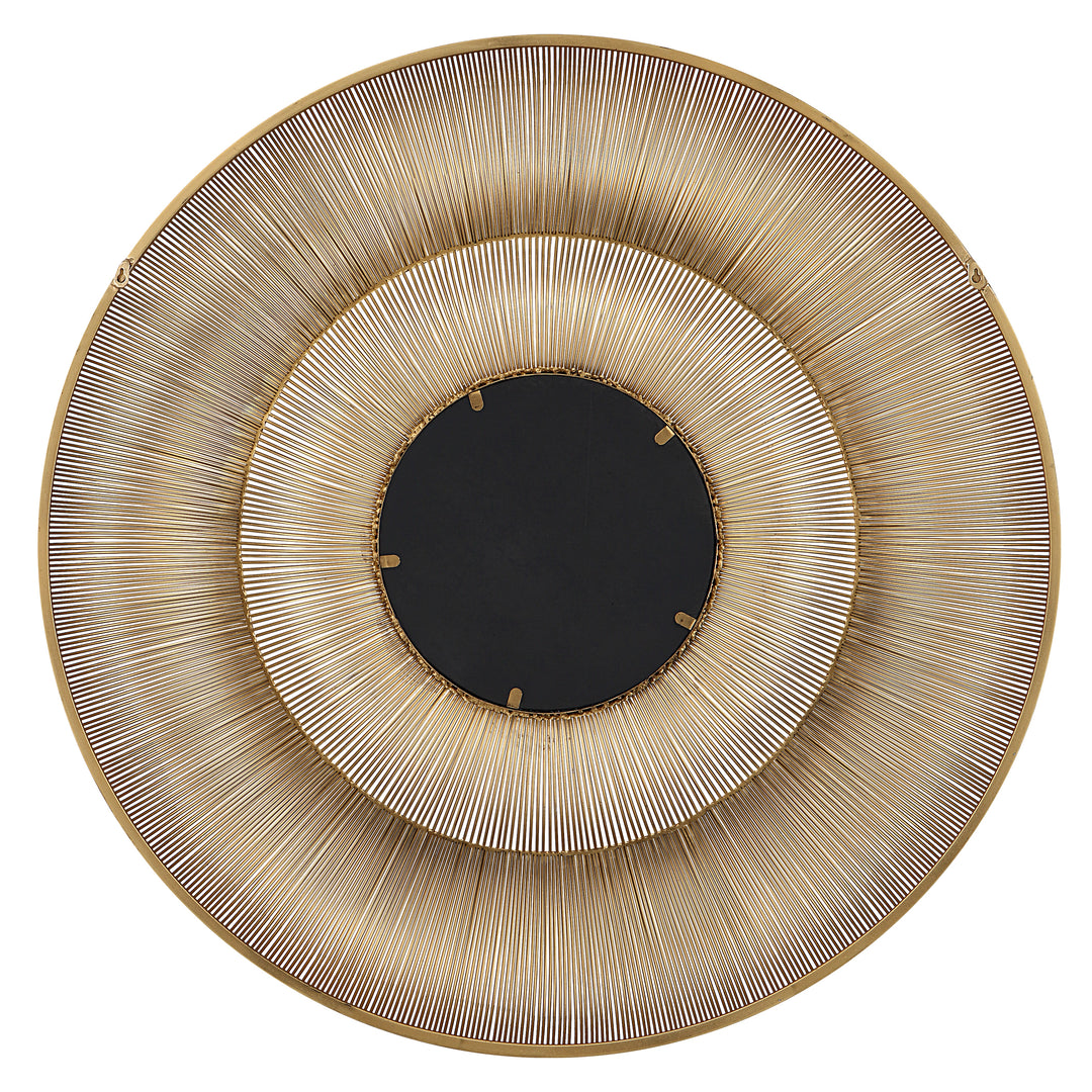 American Home Furniture Uttermost Bauble Round Gold Mirror