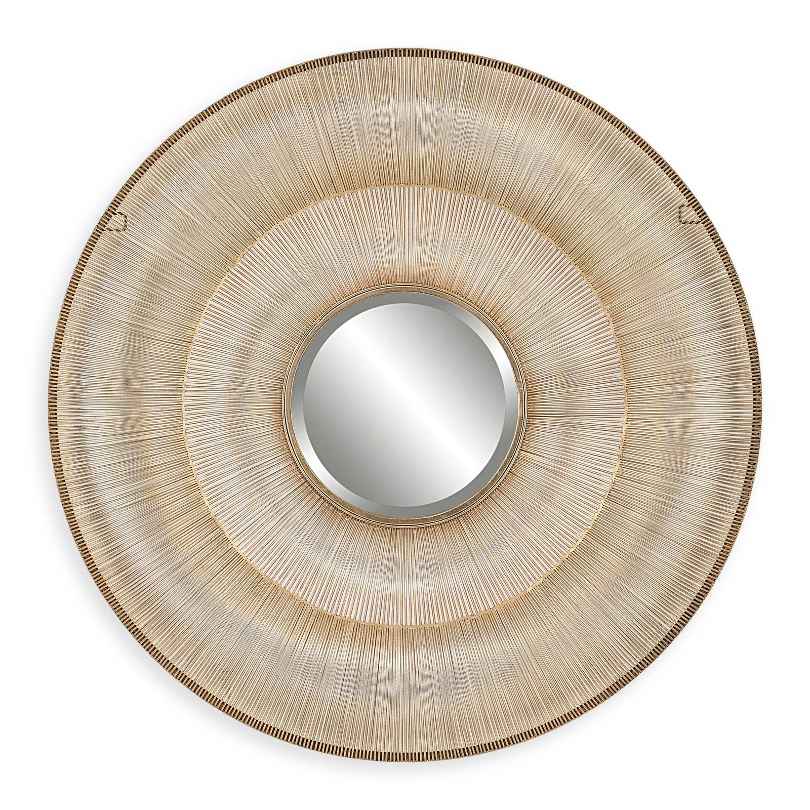 American Home Furniture Uttermost Bauble Round Gold Mirror