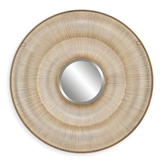 American Home Furniture Uttermost Bauble Round Gold Mirror