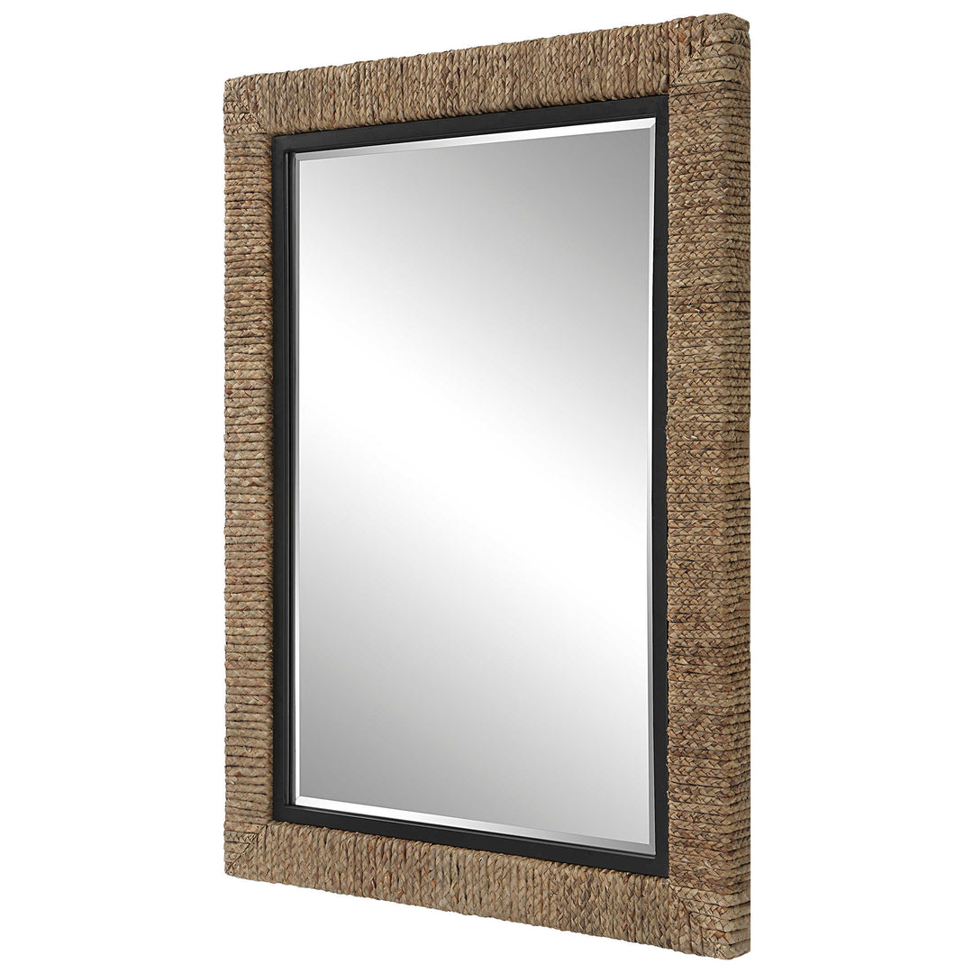 American Home Furniture Uttermost Island Braided Straw Mirror