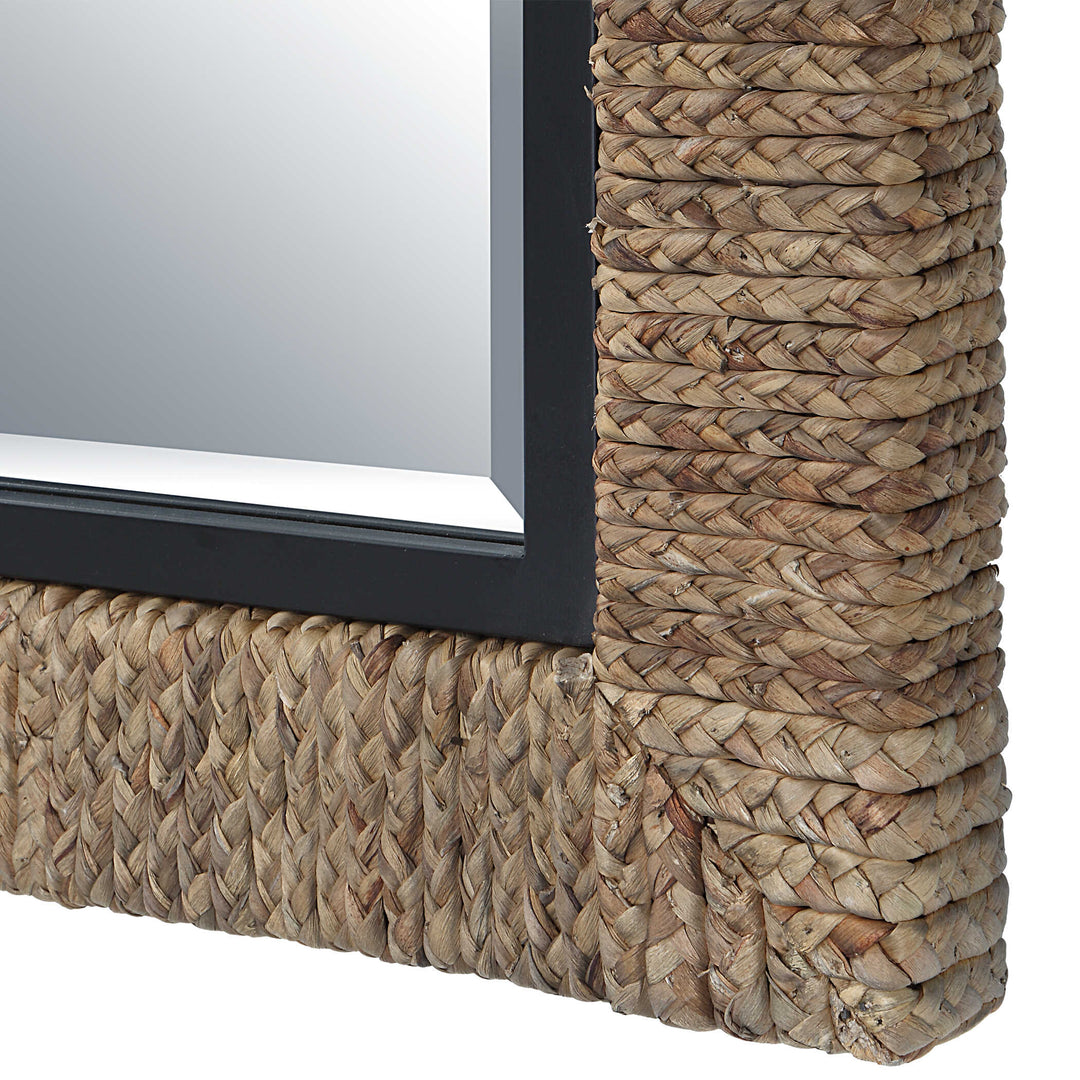 American Home Furniture Uttermost Island Braided Straw Mirror
