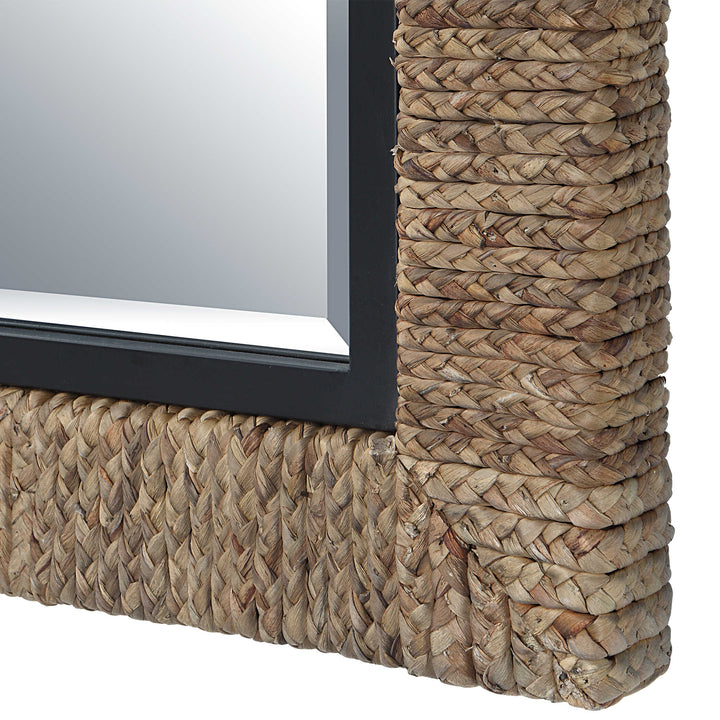 American Home Furniture Uttermost Island Braided Straw Mirror