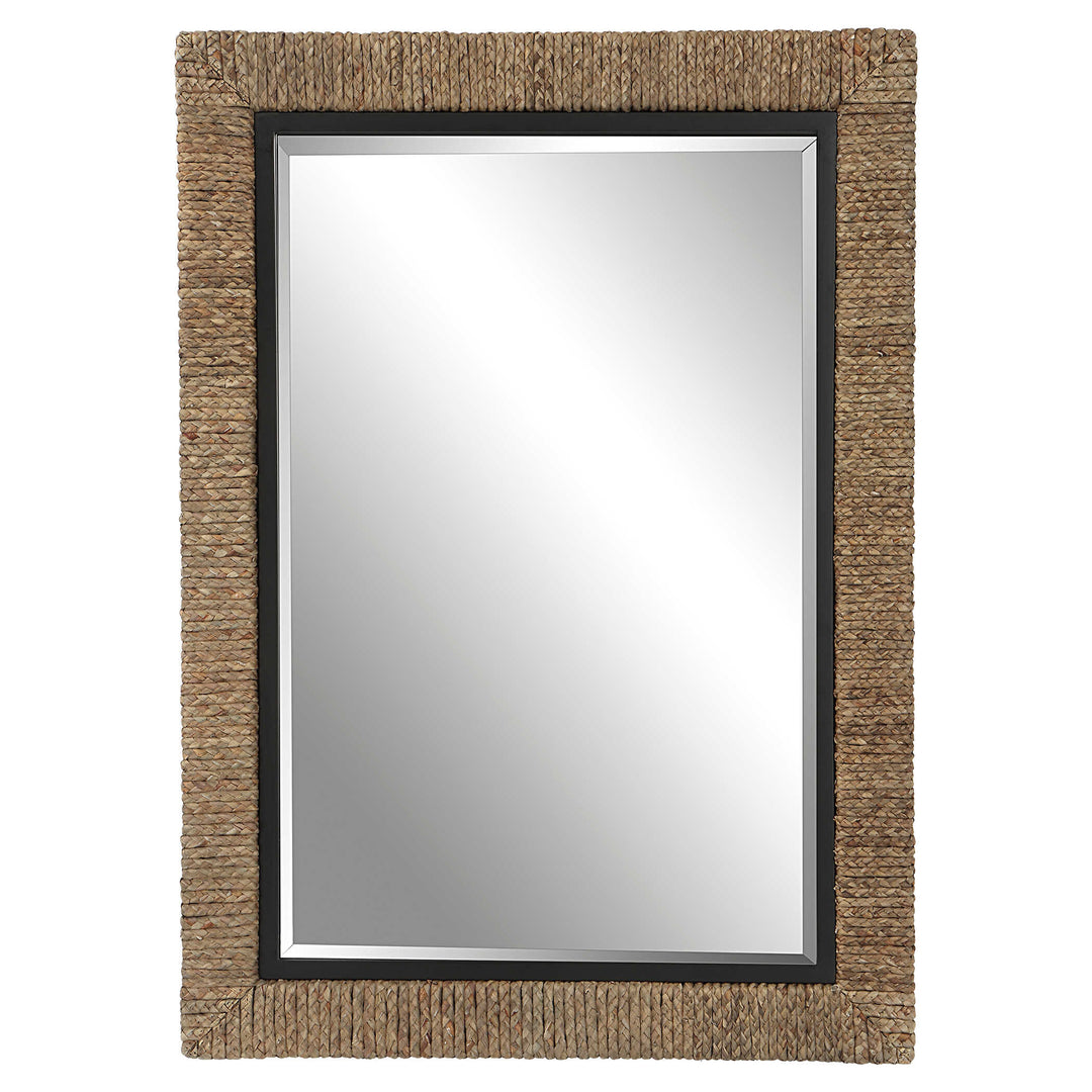 American Home Furniture Uttermost Island Braided Straw Mirror