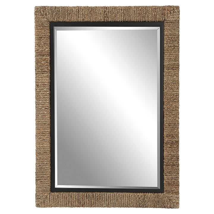 American Home Furniture Uttermost Island Braided Straw Mirror
