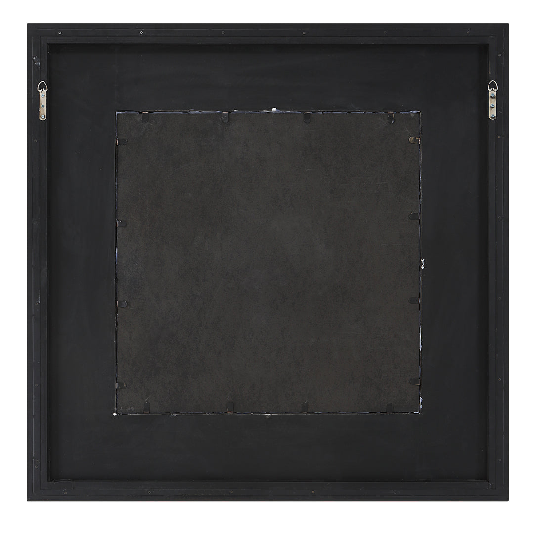 American Home Furniture Uttermost Wharton Whitewashed Square Mirror