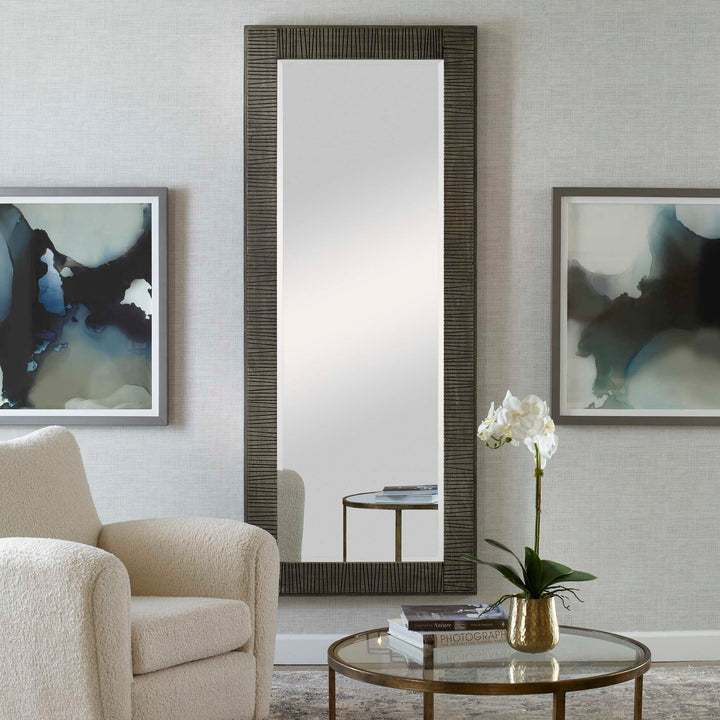 American Home Furniture Uttermost Figaro Oversized Wooden Mirror