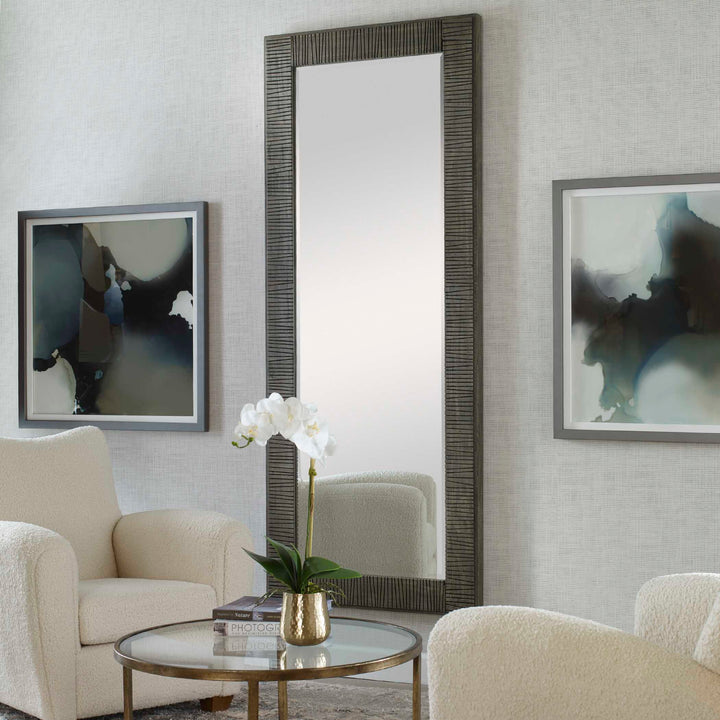 American Home Furniture Uttermost Figaro Oversized Wooden Mirror