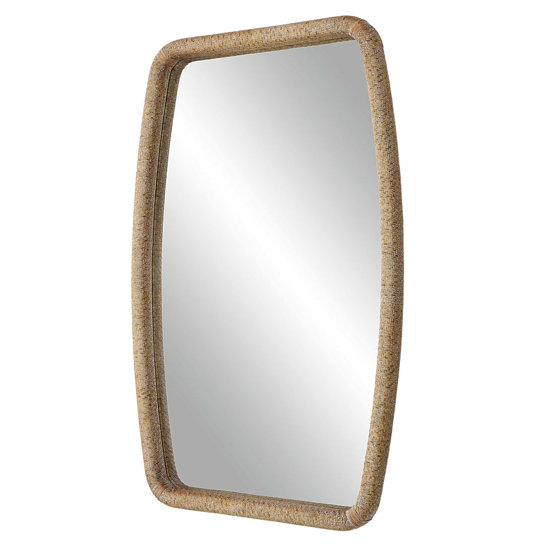 American Home Furniture Uttermost Tiki Rattan Mirror